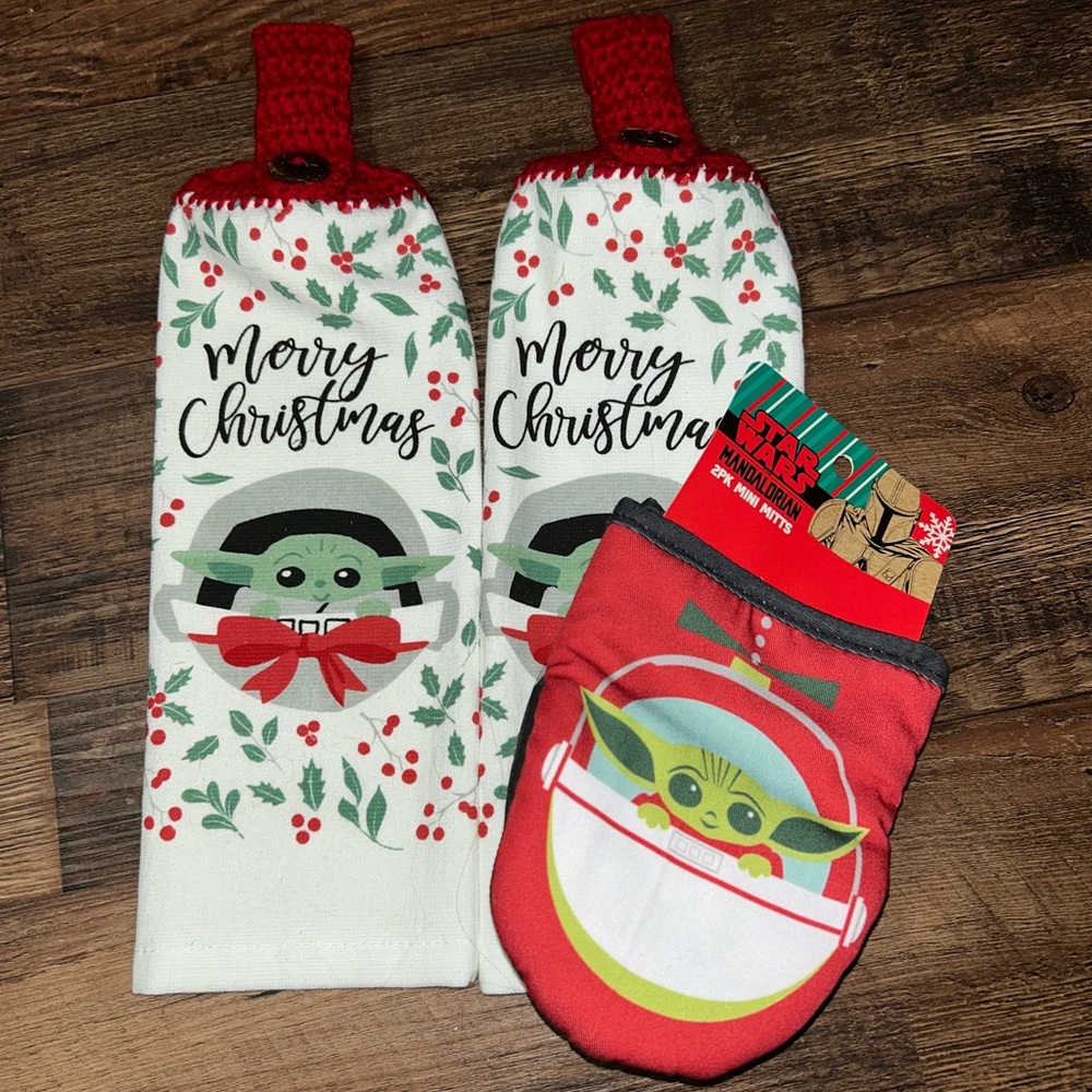 Baby Yoda Christmas Kitchen Set